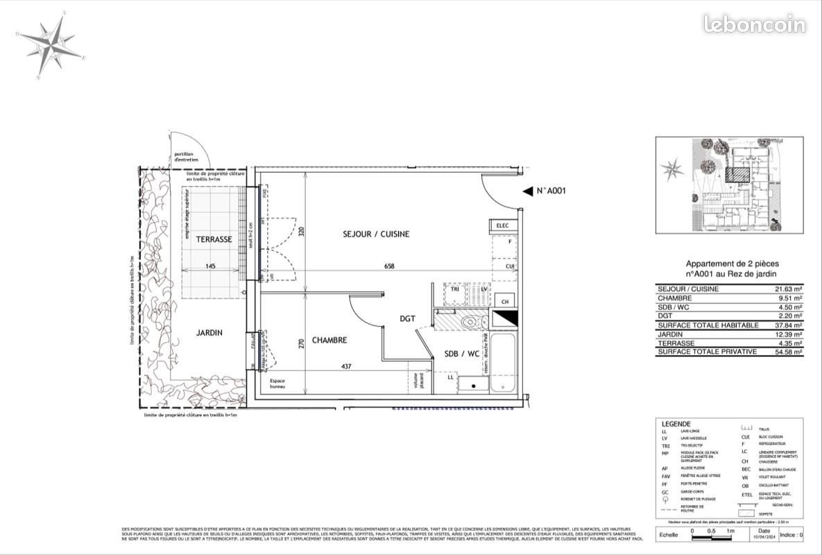 Appartement à louer, 37m², Challans