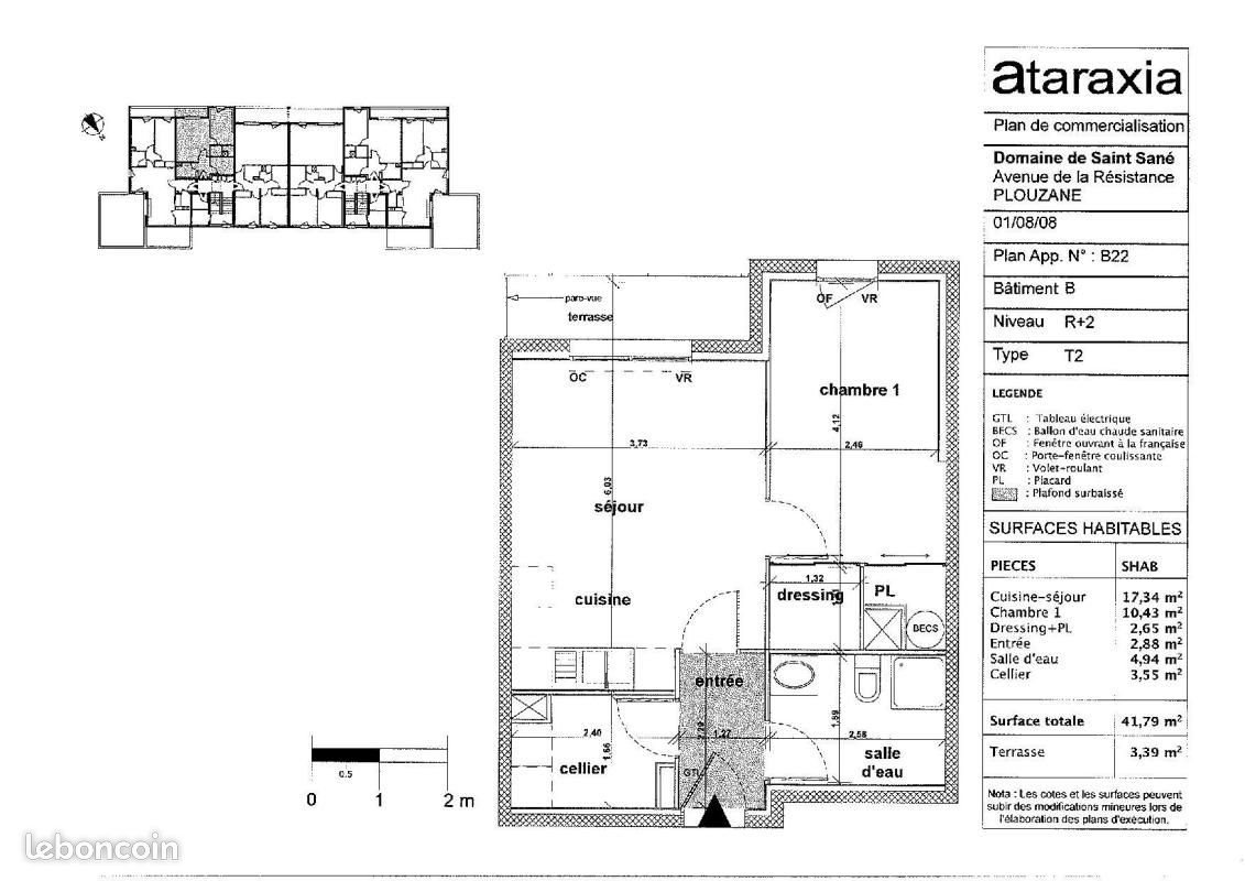 Appartement à louer, 41m², Plouzané