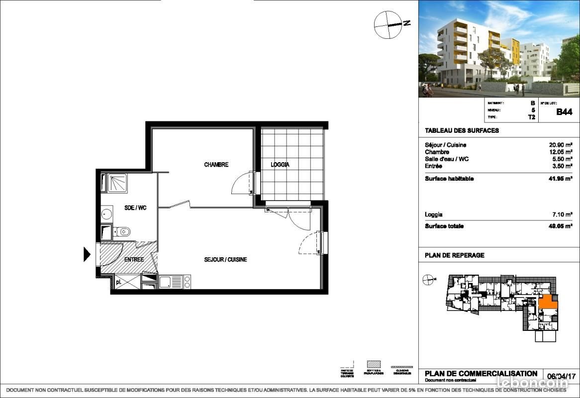 Appartement à louer, 41m², Montpellier