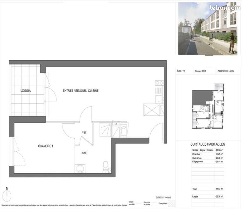 Appartement à louer, 44m², Toulouse