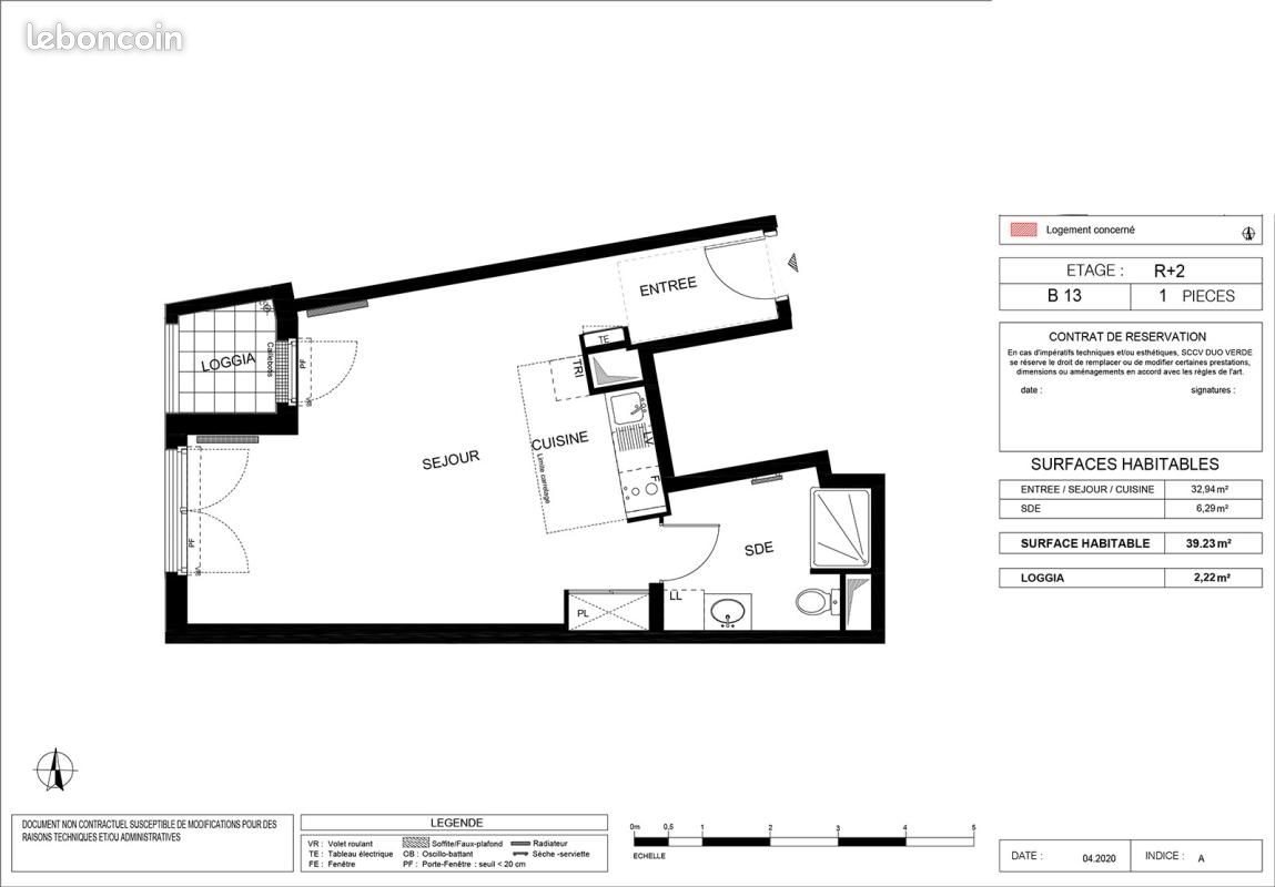 Appartement à louer, 39m², Ormesson-sur-Marne