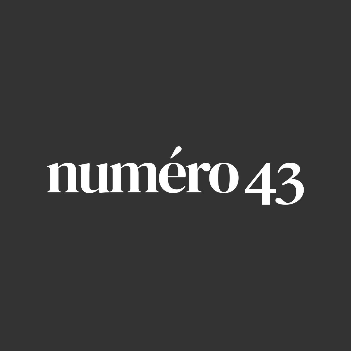 company logo : Numero 43